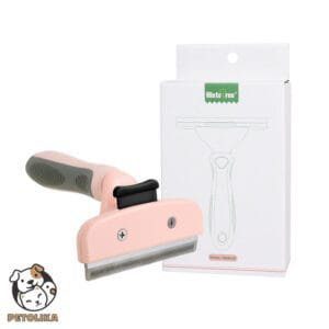 Dog and Cat Shaving Comb 100mm Blade Pink