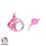 Reflective Waist Dog Harness Pink