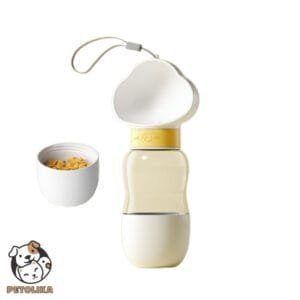 2 in 1 Cloud Water Food Bottle White