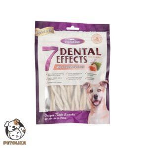 7 Dental Dog Treats with Salmon Rolls 160g