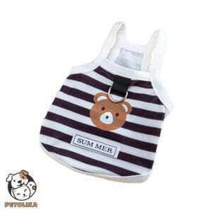 Bear Dog Cat Clothes Size M Leash Compatible