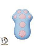 Electric Pet Brush Massager with Steam Spray Blue Paw Design