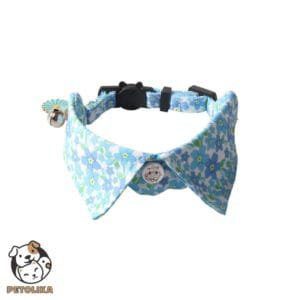 Fancy Collar Blue Flower Pattern for Dogs and Cats