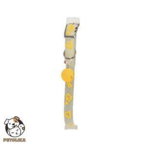 Reflective Collar with Yellow Ball Adjustable for Dogs and Cats