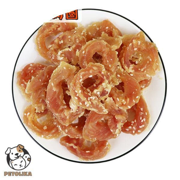 Chicken and sesame ring treat for dogs 100g Funny U 1