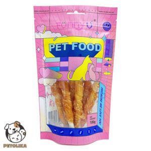 Chicken wrapped rawhide dental treat for dogs 100g Funny U