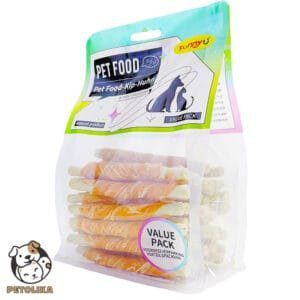 Chicken wrapped rawhide dental treat for dogs 400g Funny U