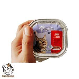 Plaisir Cat Food Can Pork Flavor 100g