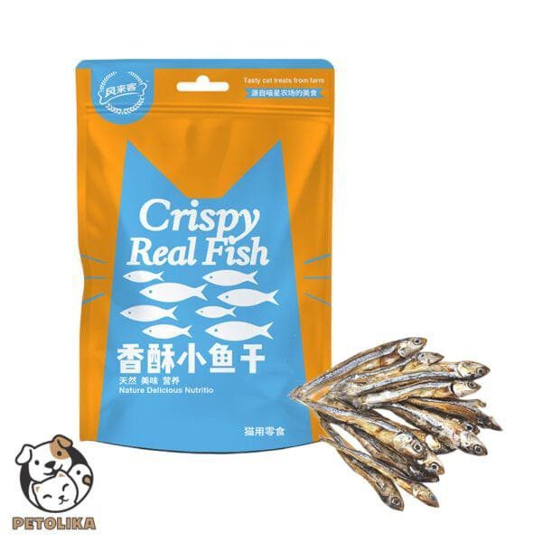 cat treat crispy dried fish 35g gnawlers