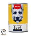 dog treat beef rabbit can 375g wanpy