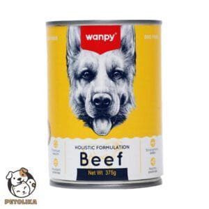 dog treat beef rabbit can 375g wanpy