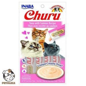 INABA CHURU TUNA WITH SALMON 56 g 4 sticks per pack