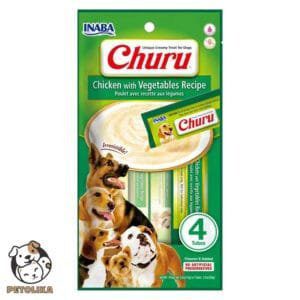 INABA CHURU chicken with vegetable recipe 56g 4 sticks per pack 1