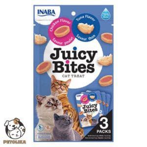 INABA Juicy Bites Tuna Chicken Flavor 33.9g 3 pouches per pack 1