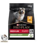 PRO PLAN HEALTHY START MEDIUM PUPPY DRY DOG FOOD WITH CHICKEN 3 KG