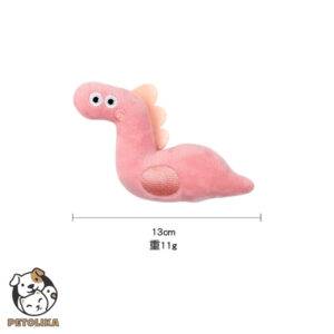 Cat Toy Dinosaur Pink