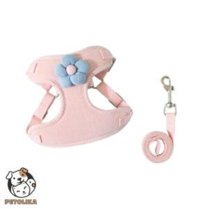 Fancy Vest Harness for Dogs and Cats Pink