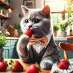 توت فرنگی برای گربه