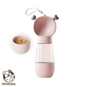 2 in 1 Panda Water Food Bottle Pink