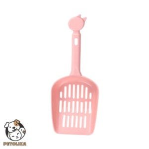 Cat Litter Scoop with Cat Handle Pink