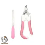Cat Nail Clipper Set with File Pink