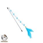 Cat Teaser Wand Feather Ball Blue