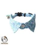 Fancy Collar Blue Flower Pattern for Dogs and Cats