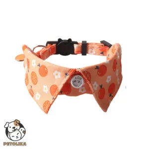 Fancy Collar Orange Pattern for Dogs and Cats