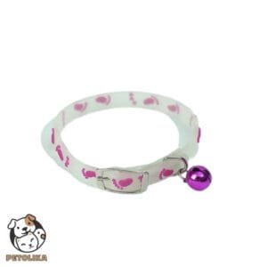 Reflective Collar with Purple Bell Adjustable for Dogs and Cats 1