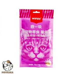 Wanpy Cat Creamy Treat Tuna and Cod Flavor Pack of Five