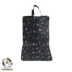 Waterproof Pet Seat Cover Single Bone Pattern Black