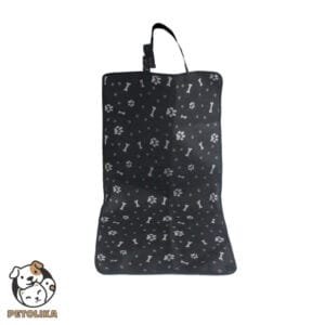 Waterproof Pet Seat Cover Single Bone Pattern Black