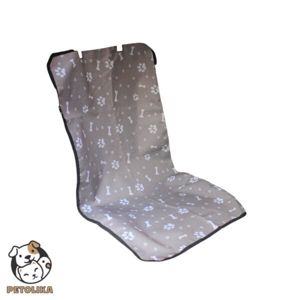 Waterproof Pet Seat Cover Single Bone Pattern Gray