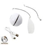 White Color Smart and Rechargeable Cat Toy Ball