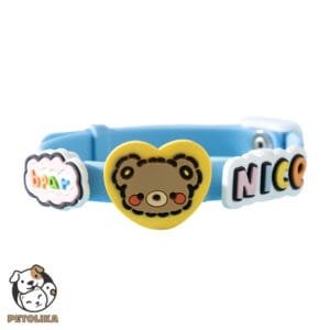 Anti Flea Tick Lice Therapeutic Collar Blue Bear Design