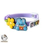 Anti Flea Tick Lice Therapeutic Collar Purple Bunny Design