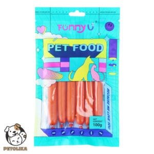 Beef sausage treat for dogs and cats 100g 6 pieces Funny U