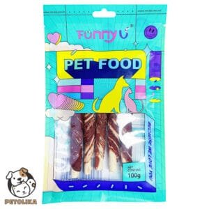 Lamb wrapped rawhide dental treat for dogs 100g Funny U