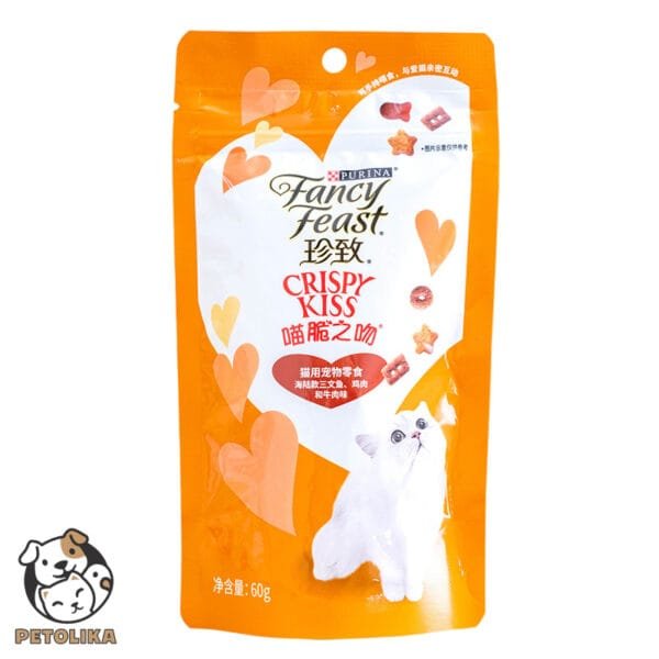 Purina Fancy Feast Cat Biscuits Treat Salmon and Beef Flavor