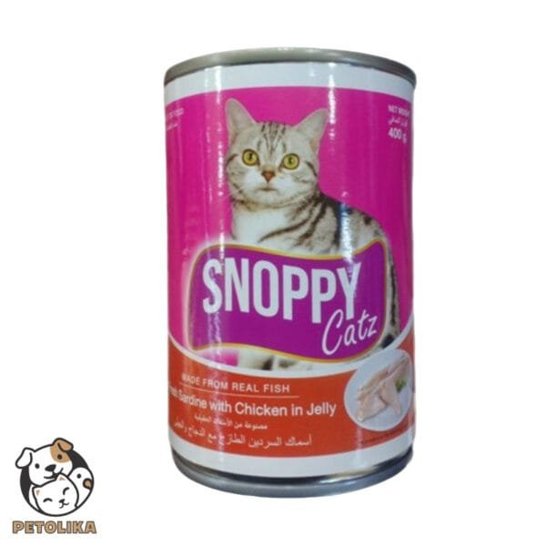 Snoppy Catz Fresh Sardine with Chicken in Jelly 400g