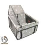 Waterproof Car Carrier for Dogs and Cats Gray Paw Design