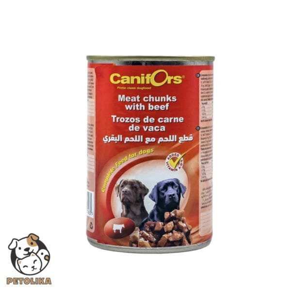 کنسرو غذای سگ با طعم گوشت گوساله 410 گرم برند کنیفورس (Canifors)