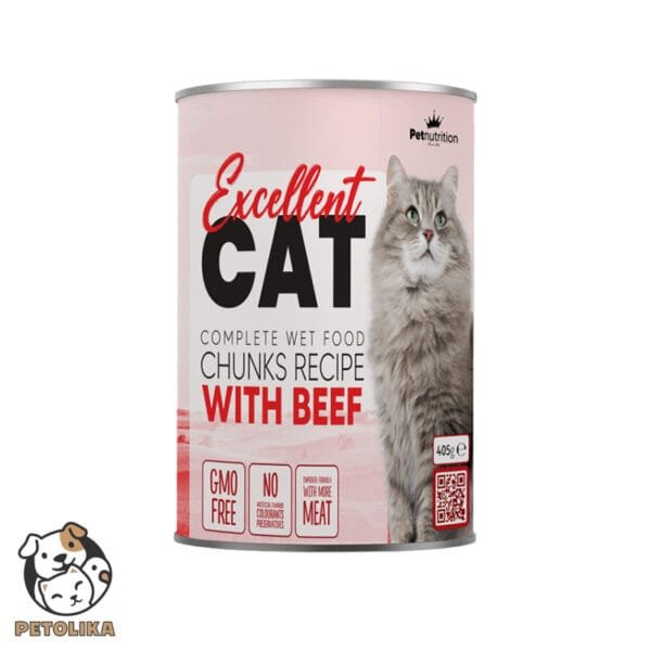 Excellent Cat Chunks with Beef 405g