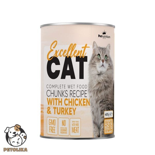 Excellent Cat Chunks with Chicekn Turkey 405g