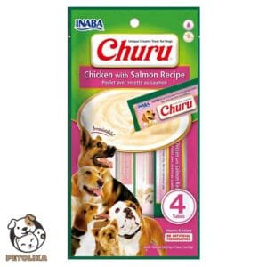 INABA CHURU chicken with salmon recipe 56g 4 sticks per pack 1