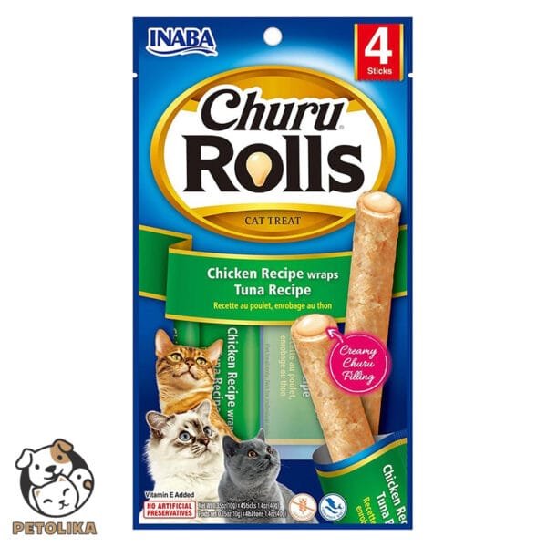 Inaba Churu Chicken Recipe Wraps Tuna Recipe 40g 4 Sticks Per Pack