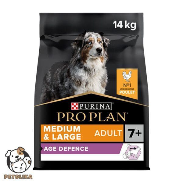 PRO PLAN AGE DEFENCE MEDIUM AND LARGE SENIOR 7 DRY DOG FOOD WITH CHICKEN 14 KG