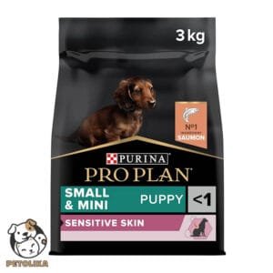 PRO PLAN SENSITIVE SKIN SMALL AND MINI PUPPY DRY DOG FOOD WITH SALMON 3 KG