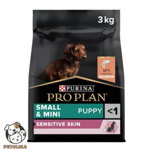 PRO PLAN SENSITIVE SKIN SMALL AND MINI PUPPY DRY DOG FOOD WITH SALMON 3 KG