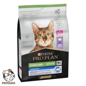 PRO PLAN STERILISED LONGEVIS SENIOR 7 DRY CAT FOOD WITH TURKEY 1.5 KG